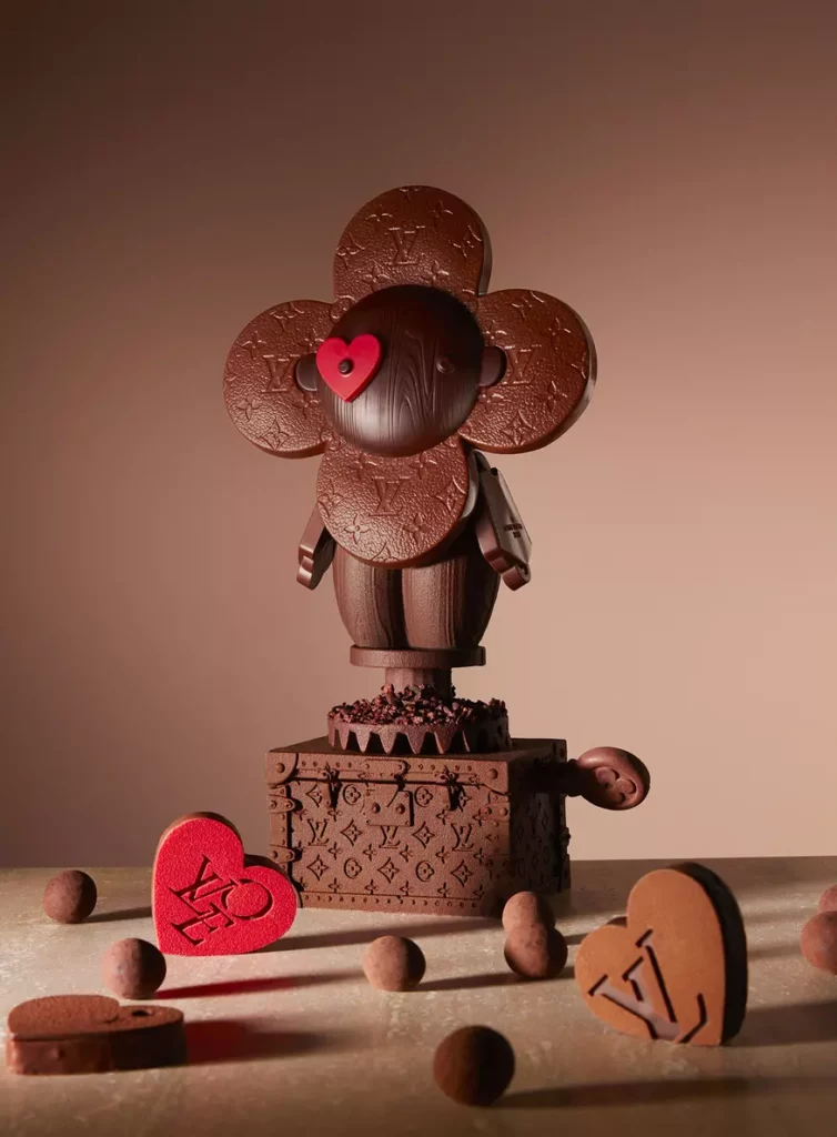 sculpture en chocolat Louis Vuitton